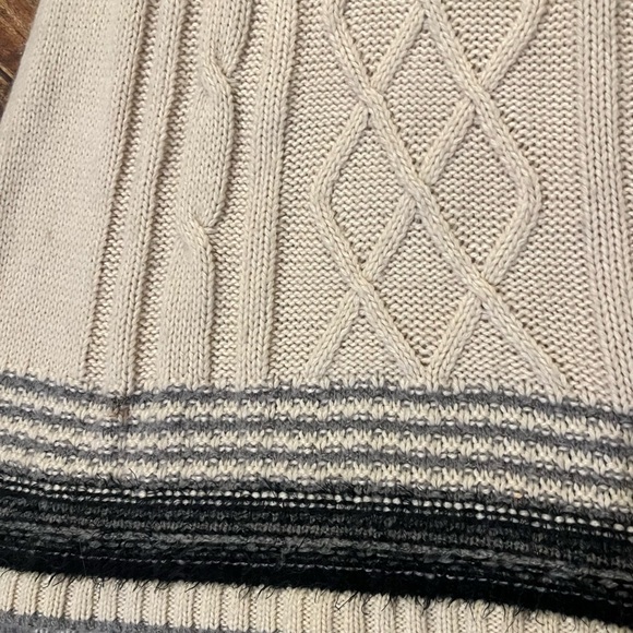 Pink Rose juniors size large, beige with gray trim  sweater dress - Picture 4 of 5